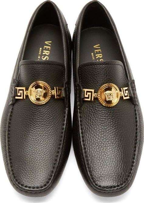 versace 19.69 8103v cervo vinaccia loafers men's dark red us|Versace men's shoes silver label.